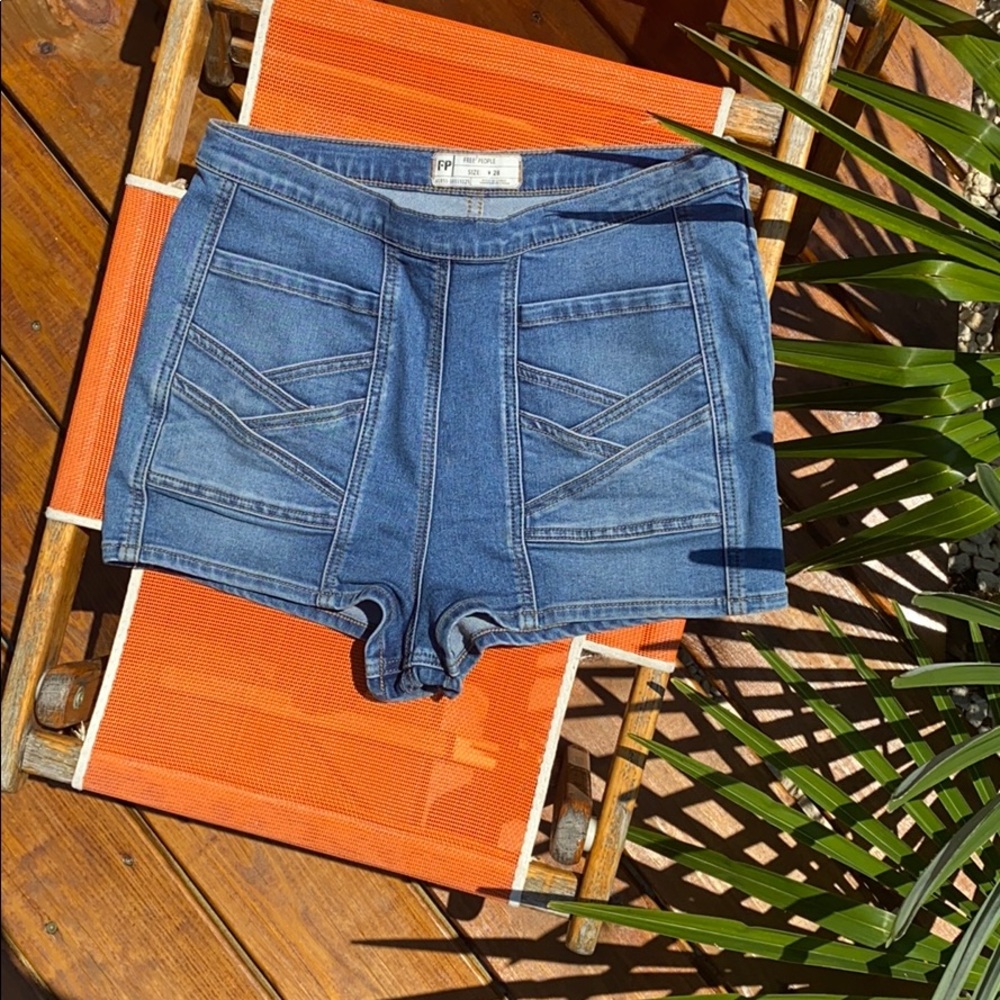 Free People high waist shorts
